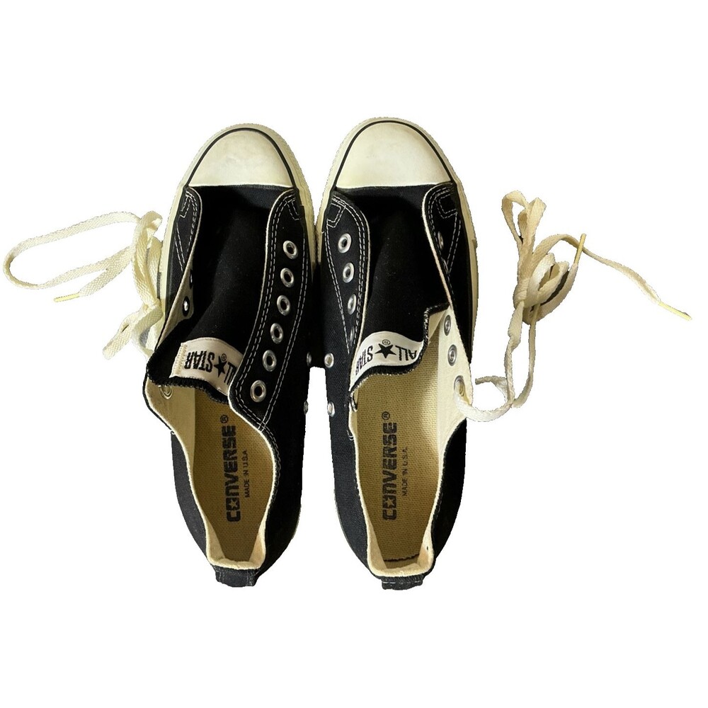 Converse All Star Chuck Taylor Vintage USA Low Men’s 6.5 Women’s 8.5 Black Shoes
